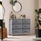 Sorbus 6 Drawers Dresser- Storage Unit with Steel Frame, Wood Top, Fabric Bins - for Bedroom, Closet, Office and more